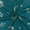 Teal-Silver Famous Maker Zodiac Print Stretch Tricot Swimwear Knit Fabric By the Yard